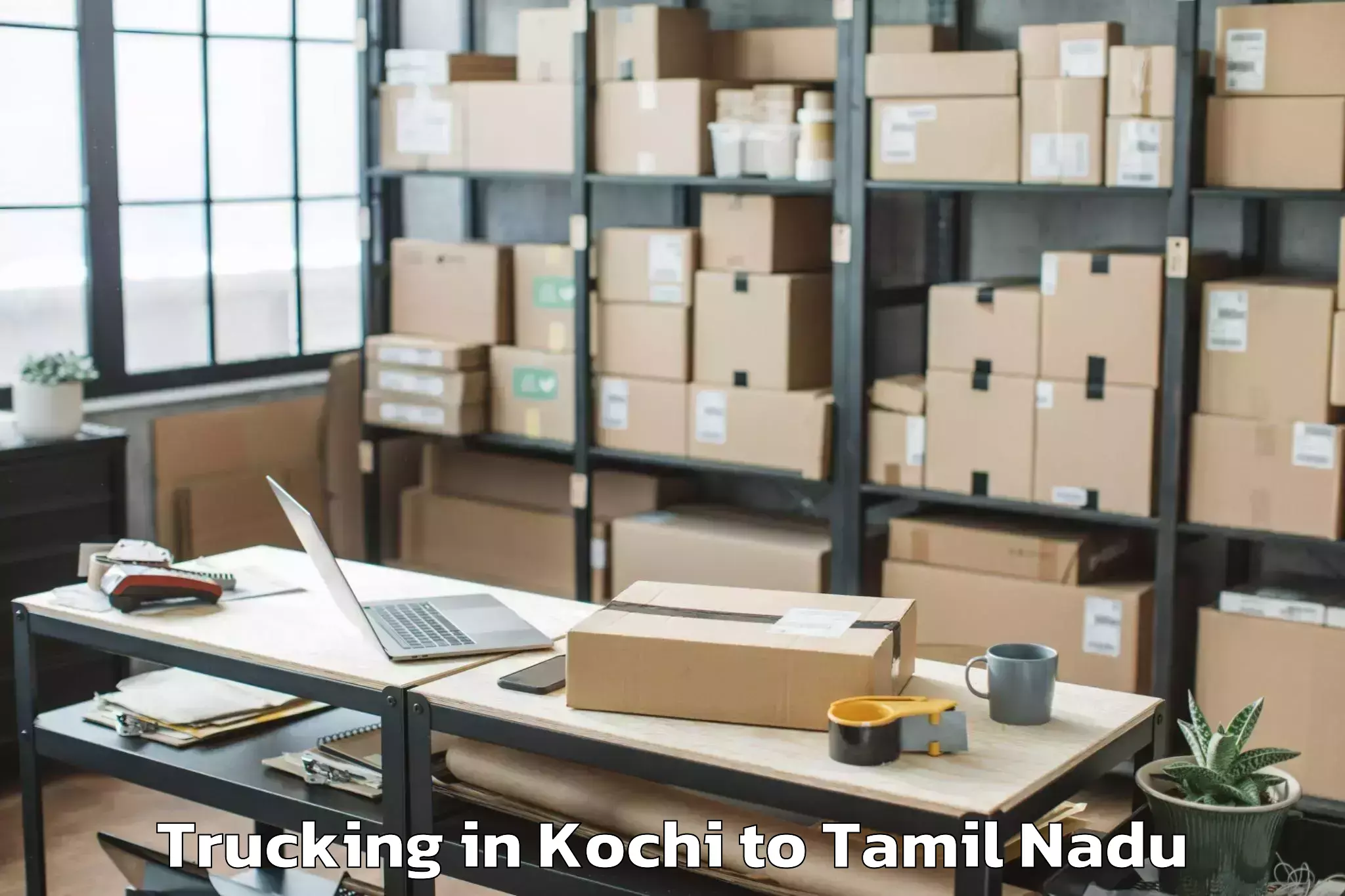 Easy Kochi to Spectrum Mall Chennai Trucking Booking